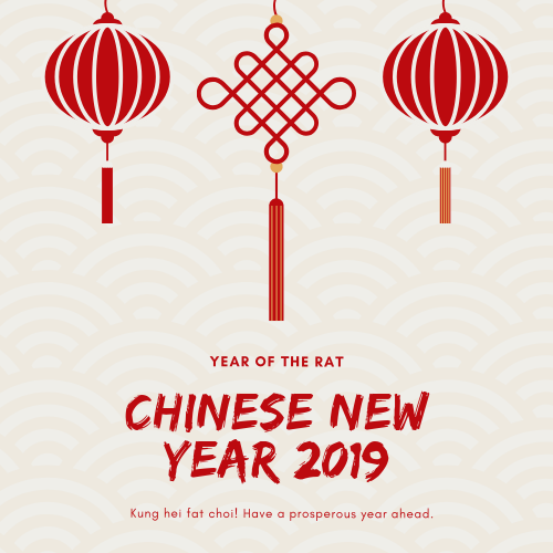 2019 جدول عطلة رأس السنة الصينية